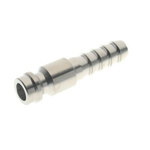 RS PRO Brass Male Coupler Nipple, 6mm Hose Barb