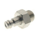 RS PRO Brass Male Coupler Nipple, G 1/8 Male 1/8in Threaded