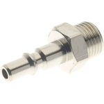 RS PRO Brass Male Pneumatic Elbow Threaded-to-Tube Adapter, 1/8 in Male BSP Threaded
