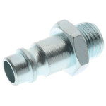 RS PRO Nickel Plated Brass Male Pneumatic Straight Threaded-to-Tube Adapter, 1/4 in Male Threaded, Tube