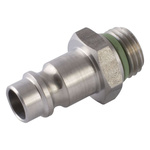 RS PRO Steel Male Pneumatic Straight Threaded-to-Tube Adapter, 3/8 in Male Threaded, Tube