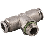 RS PRO Nickel Plated Brass Male Pneumatic Quick Connect Coupling, 1/8 in Male 4mm Threaded, Tube