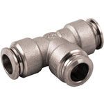 RS PRO Nickel Plated Brass Pneumatic Quick Connect Coupling, 6mm Tube