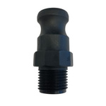 RS PRO Polypropylene Resin Male Pneumatic Quick Connect Coupling, BSPP 1 in Thread