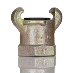 RS PRO Iron Female Pneumatic Quick Connect Coupling, NPT 1 Female 1in Threaded