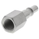 Staubli – Fluid Connectors Stainless Steel Female Safety Quick Connect Coupling, G 1/4 Female Threaded