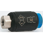 Legris Reinforced Polymer Female Pneumatic Quick Connect Coupling, G 1/4 Female Threaded