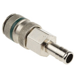 RS PRO Brass Male Pneumatic Quick Connect Coupling, 10mm Hose Barb