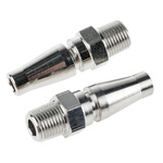 RS PRO Brass, Steel Male Pneumatic Quick Connect Coupling, R 1/8 Male Threaded