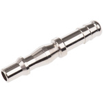 RS PRO Brass Male Pneumatic Quick Connect Coupling, 8mm Hose Barb