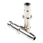 RS PRO Brass Male Pneumatic Quick Connect Coupling, 4mm Hose Barb