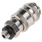 RS PRO Brass Male Pneumatic Quick Connect Coupling, Metric M5 Male Threaded
