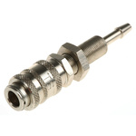 RS PRO Brass Male Pneumatic Quick Connect Coupling, Metric M7 Male 3mm Hose Barb
