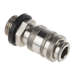 RS PRO Brass Male Pneumatic Quick Connect Coupling, G 1/8 Male Threaded