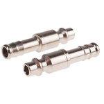 RS PRO Brass Male Pneumatic Quick Connect Coupling, 8mm Hose Barb
