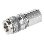 RS PRO Brass Female Pneumatic Quick Connect Coupling, G 3/8 Female Threaded
