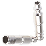 RS PRO Brass Male Pneumatic Quick Connect Coupling, 10mm Hose Barb