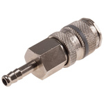 RS PRO Brass Male Pneumatic Quick Connect Coupling, 6mm Hose Barb