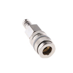 RS PRO Brass Male Pneumatic Quick Connect Coupling, 10mm Hose Barb