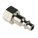 RS PRO Brass Female Pneumatic Quick Connect Coupling, G 1/4 Female Threaded