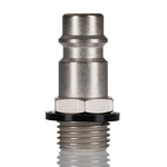 RS PRO Brass Male Pneumatic Quick Connect Coupling, G 1/4 Male Threaded