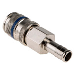 RS PRO Steel Male Pneumatic Quick Connect Coupling, 10mm Hose Barb