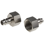 RS PRO Steel Male Pneumatic Quick Connect Coupling, G 1/2 Female Threaded