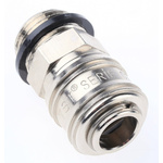 RS PRO Brass Male Pneumatic Quick Connect Coupling, G 1/2 Male Threaded