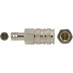 RS PRO Brass Male Pneumatic Quick Connect Coupling, 6mm Hose Barb