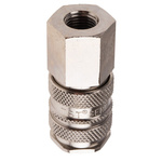RS PRO Brass Female Pneumatic Quick Connect Coupling, G 1/4 Female Threaded