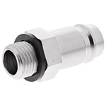RS PRO Brass Male Pneumatic Quick Connect Coupling, G 1/4 Male Threaded