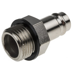 RS PRO Brass Male Pneumatic Quick Connect Coupling, G 1/2 Male Threaded