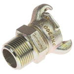 RS PRO Iron Male Pneumatic Quick Connect Coupling, NPT 1 Male Threaded