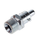 RS PRO Steel Male Pneumatic Quick Connect Coupling, G 3/8 Male Threaded