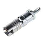 RS PRO Steel Male Pneumatic Quick Connect Coupling, G 1/4 Male 6.35mm Hose Barb