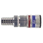CEJN Brass, Steel Pneumatic Quick Connect Coupling, 10mm Hose Barb
