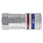 CEJN Brass, Steel Female Pneumatic Quick Connect Coupling, G 1/4 Female Threaded