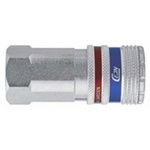 CEJN Brass, Steel Female Pneumatic Quick Connect Coupling, G 1/2 Female Threaded
