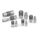 SMC 304 Stainless Steel Female Pneumatic Quick Connect Coupling, R 1/2 Female Threaded