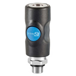 PREVOST Composite Body Male Safety Quick Connect Coupling, G 1/4 Male Threaded