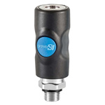 PREVOST Composite Body Male Safety Quick Connect Coupling, G 3/8 Male Threaded