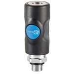 PREVOST Composite Body Male Safety Quick Connect Coupling, G 1/2 Male Threaded