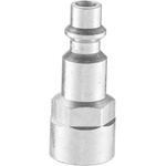 PREVOST Treated Steel Female Plug for Pneumatic Quick Connect Coupling, G 3/8 Female Threaded