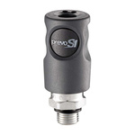 PREVOST Composite Body Male Safety Quick Connect Coupling, G 3/8 Male Threaded
