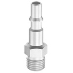 PREVOST Treated Steel Male Plug for Pneumatic Quick Connect Coupling, G 1/4 Male Threaded