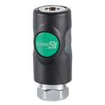 PREVOST Composite Body Female Safety Quick Connect Coupling, G 3/8 Female Threaded