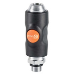 PREVOST Composite Body Male Safety Quick Connect Coupling, G 3/8 Male Threaded