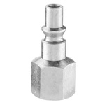 PREVOST Treated Steel Female Plug for Pneumatic Quick Connect Coupling, G 3/8 Female Threaded