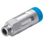 Festo GRU Aluminium 10bar Pneumatic Silencer, Threaded, G 1/4 Male