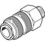 Festo Brass Female Pneumatic Quick Connect Coupling, G 1/4 Male Threaded